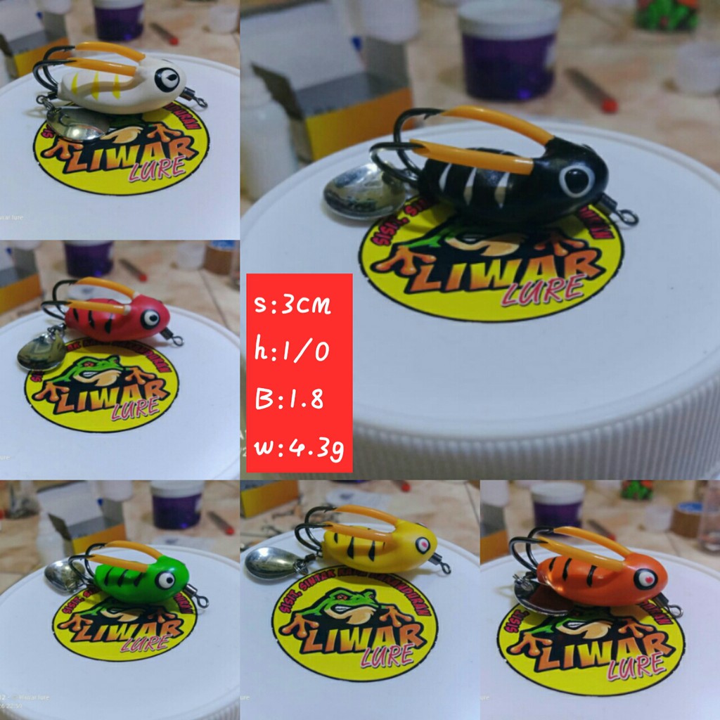 Soft Frog Mini Froggy Murah Killer Pikachu Pokemon 3cm Warna Cerah Umpan Pancing  Gabus Toman