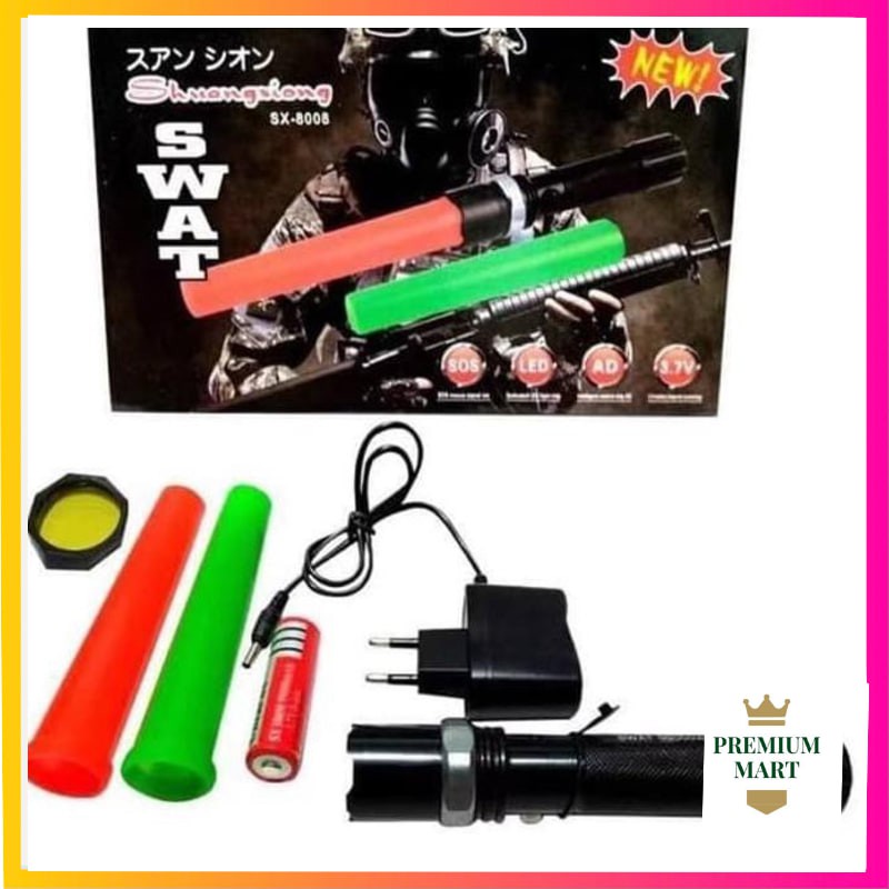 Senter Swat Led sx-8008 2 Lalin [PM]