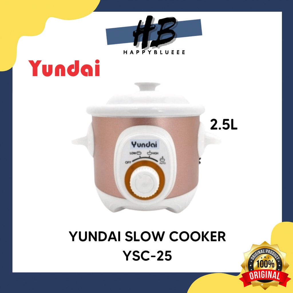 YUNDAI SLOW COOKER 2.5 LITER YSC-25 / SLOW COOKER YUNDAI 2,5 LITER