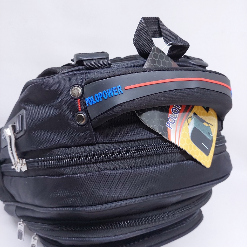 RANSEL LAPTOP POLO POWER ORIGINAL 16INCH / TAS LAPTOP USB KUNCI NOMOR POLO / TAS SEKOLAH SD SMP SMA KULIAH COWOK BAHAN TEBAL TALI BUSA / TAS BANYAK SLOT 4 RUANGAN