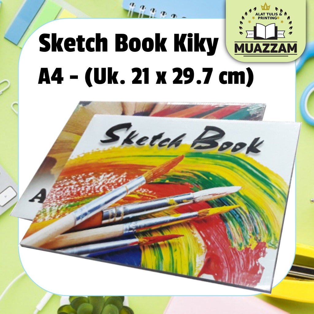 

KIKY Sketch Book / Buku Sketsa Ukuran A4 (Uk. 21 x 29.7 cm) Isi 50 Lembar (1 Pcs)