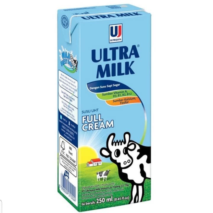 

ULTRA MILK SUSU UHT FULL CREAM 250ML