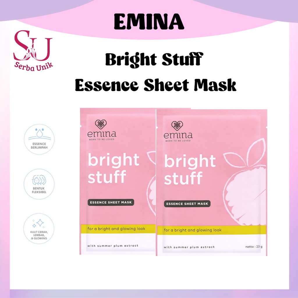 Emina Bright Stuff Essence Sheet Mask 23g