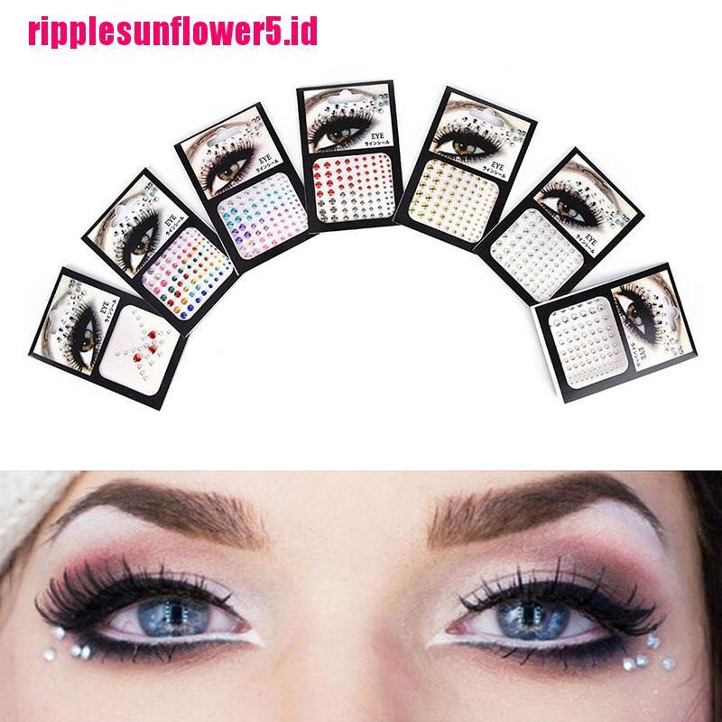 # Kaos T-Shirt Wanita Lengan Pendek Motif Print #Glitter Kristal Berlian Imitasi Untuk Makeup Mata