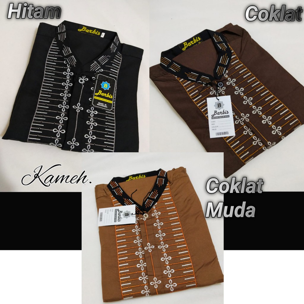 Baju Koko Warna Lengan pendek Dewasa Premium