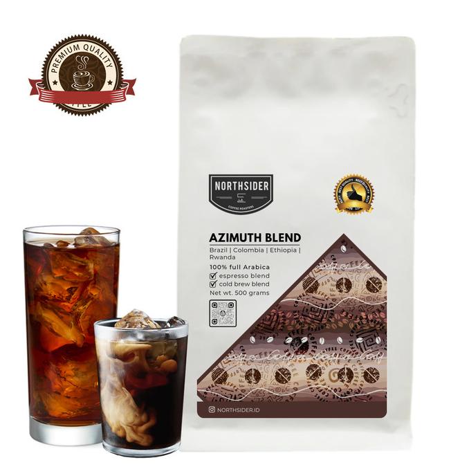 

BIJI KOPI ARABIKA AZIMUTH BLEND - 500GR NORTHSIDER ESPRESSO BLEND -Diskon Besar