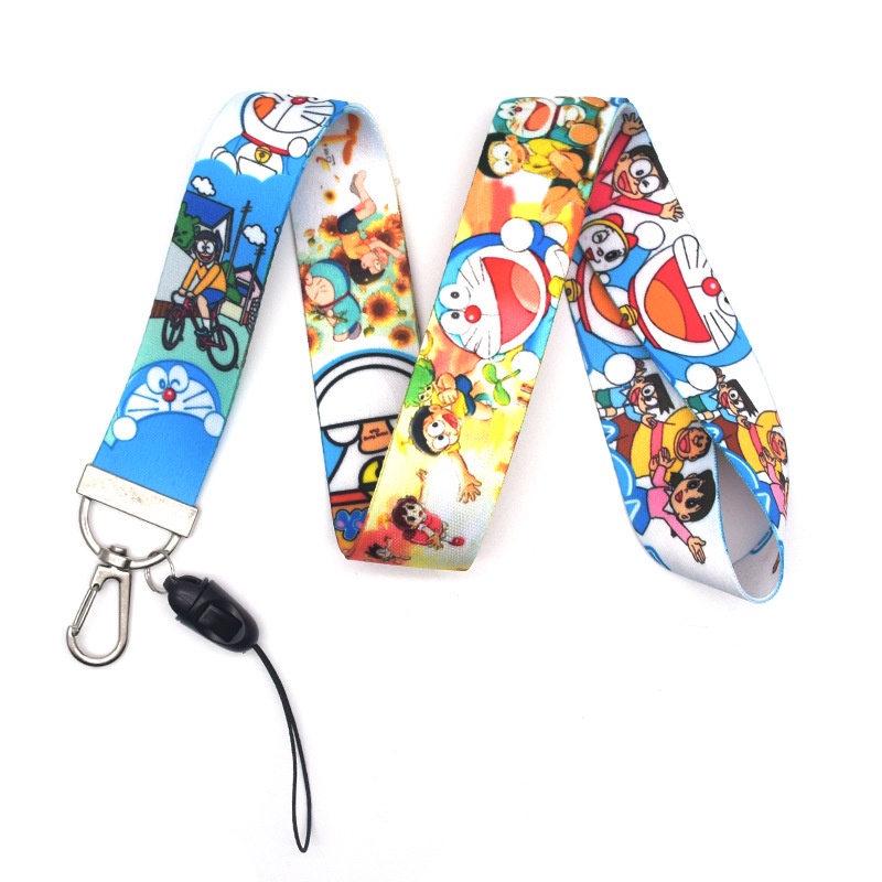 Tali lanyard Motif Doraemon Untuk Handphone