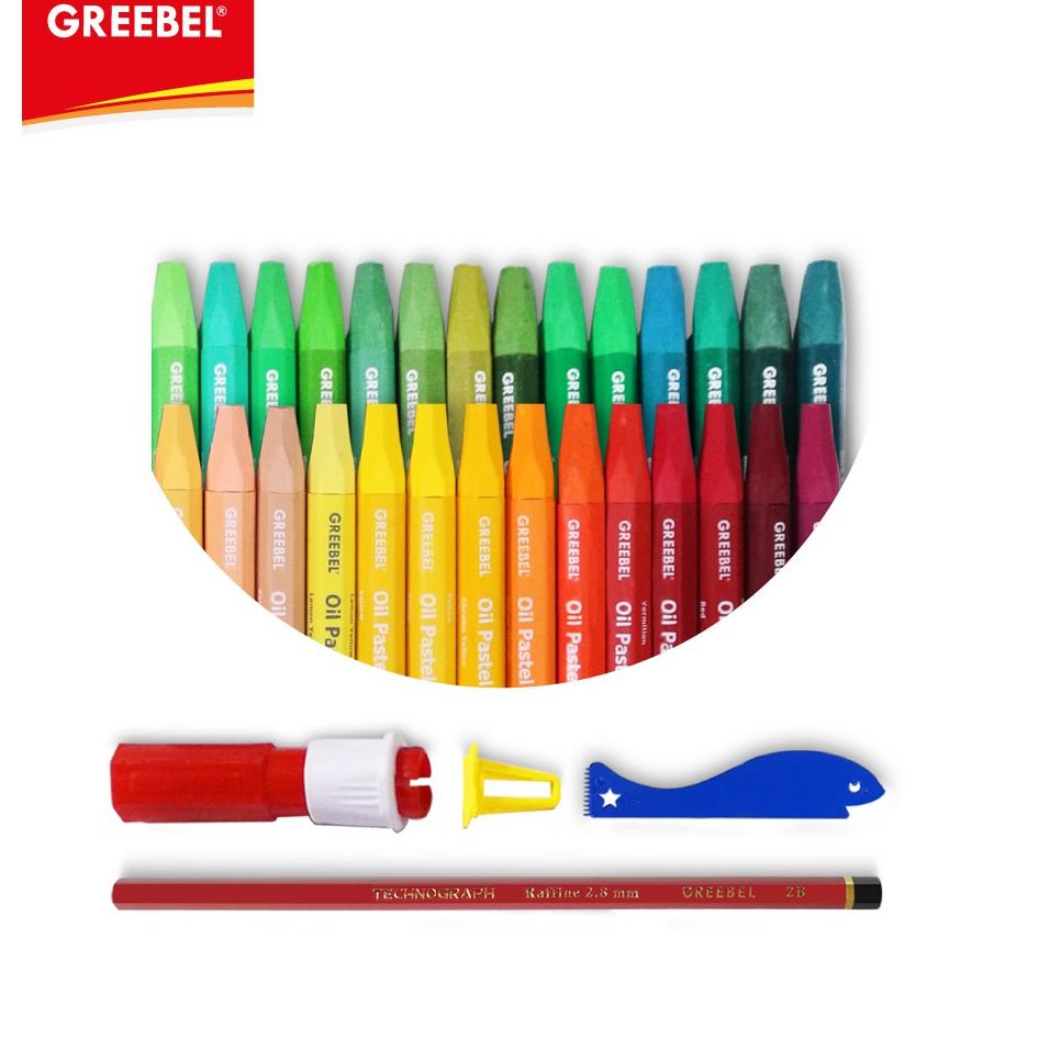

(NE)★ GREEBEL Crayon/Krayon Kids Oil Pastel 55 Warna^Stoks⭐.melimpah^⭐