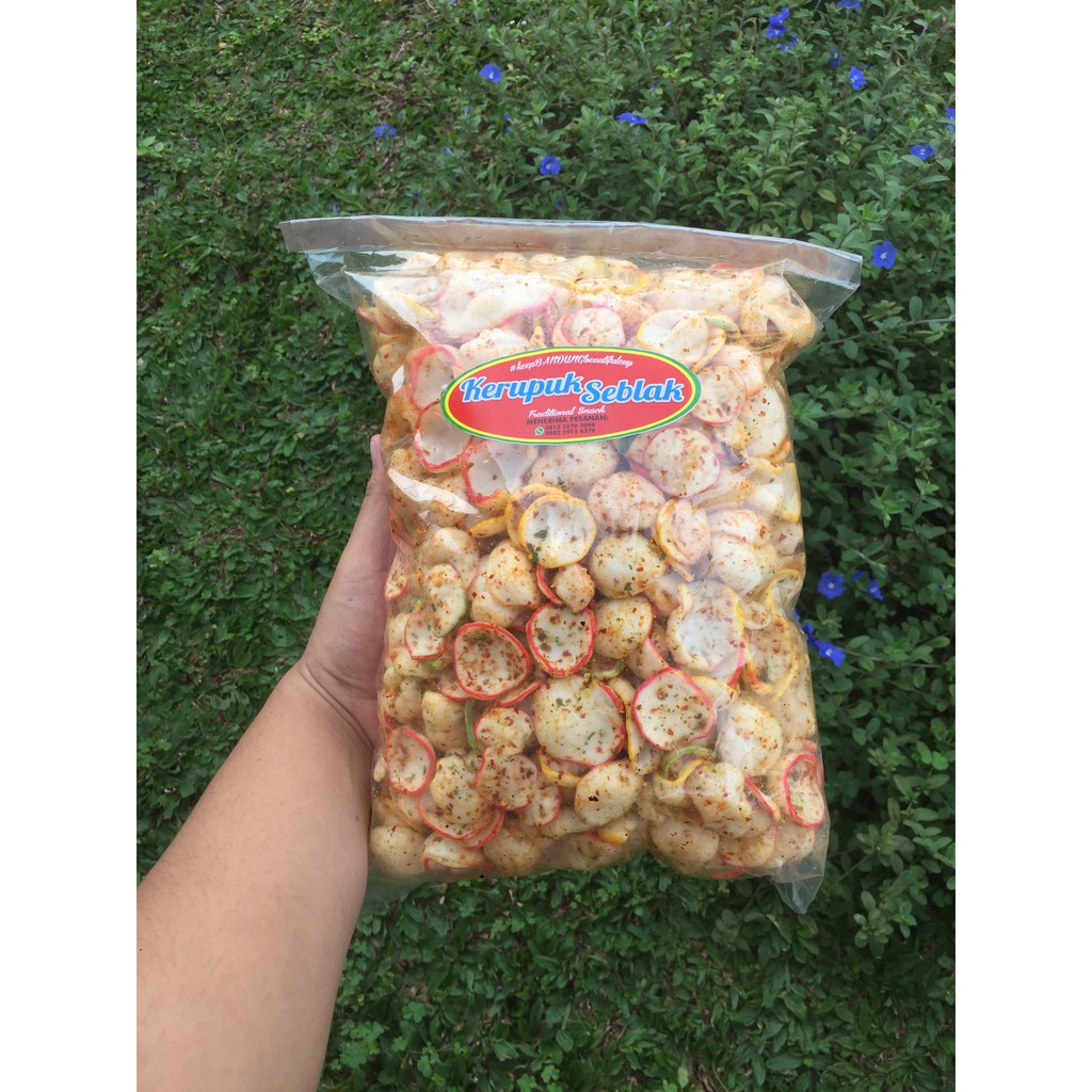 

KERUPUK SEBLAK PEDAS 500 gr