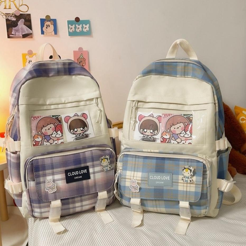 TRXA5m0L--Tas Sekolah Anak CLOUD LOVE / Tas 4 in 1/ Tas Anak Perempuan / Tas Anak Karakter / Ransel 
