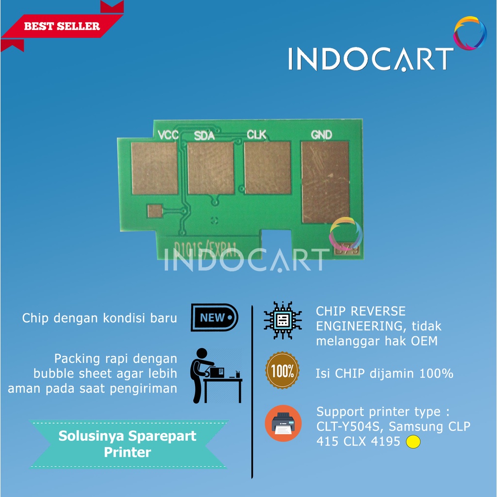 Chip CLT-K504S-C504S-M504S-Y504S-Samsung CLP 415 CLX 4195 Toner