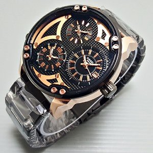 Dijual Jam Tangan Pria Elegant Diesel Triple Time Murah
