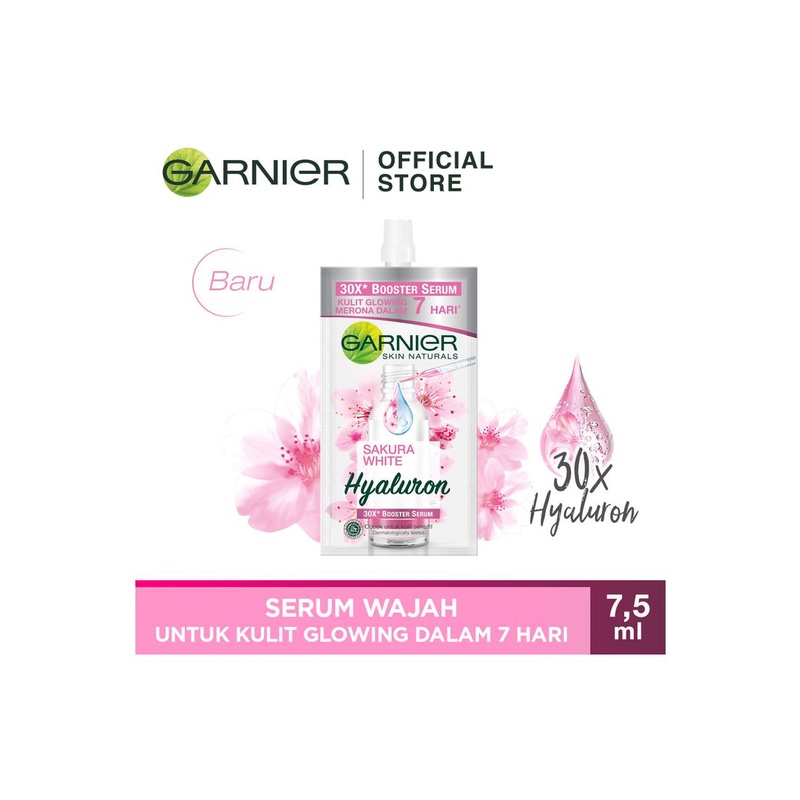 Garnier Sakura White Hyaluron 30X Booster Serum-SACHET 7,5ML