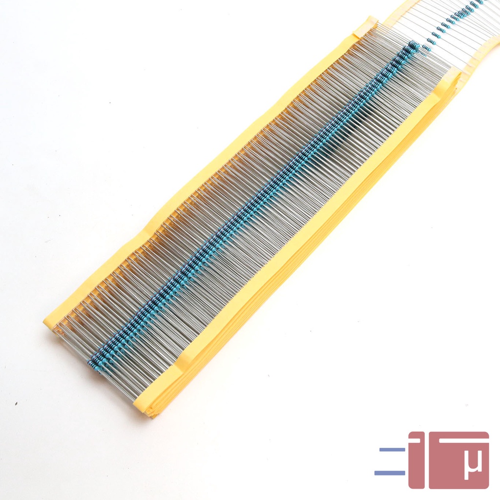 x10 Resistor 220R 220 Ohm 1/4W Metal Film 1% Taiwan Kaki Tembaga