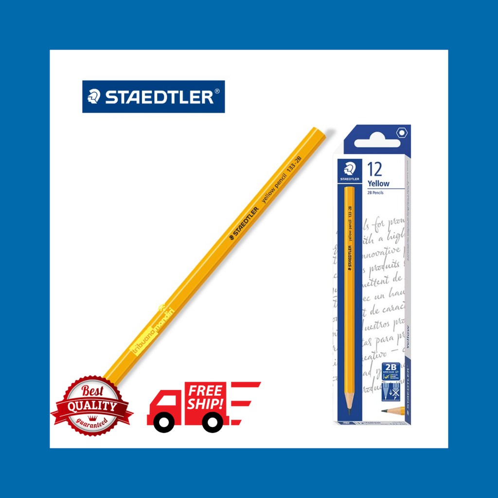 

Staedtler Yellow Pencil / Pensil 2B (12)