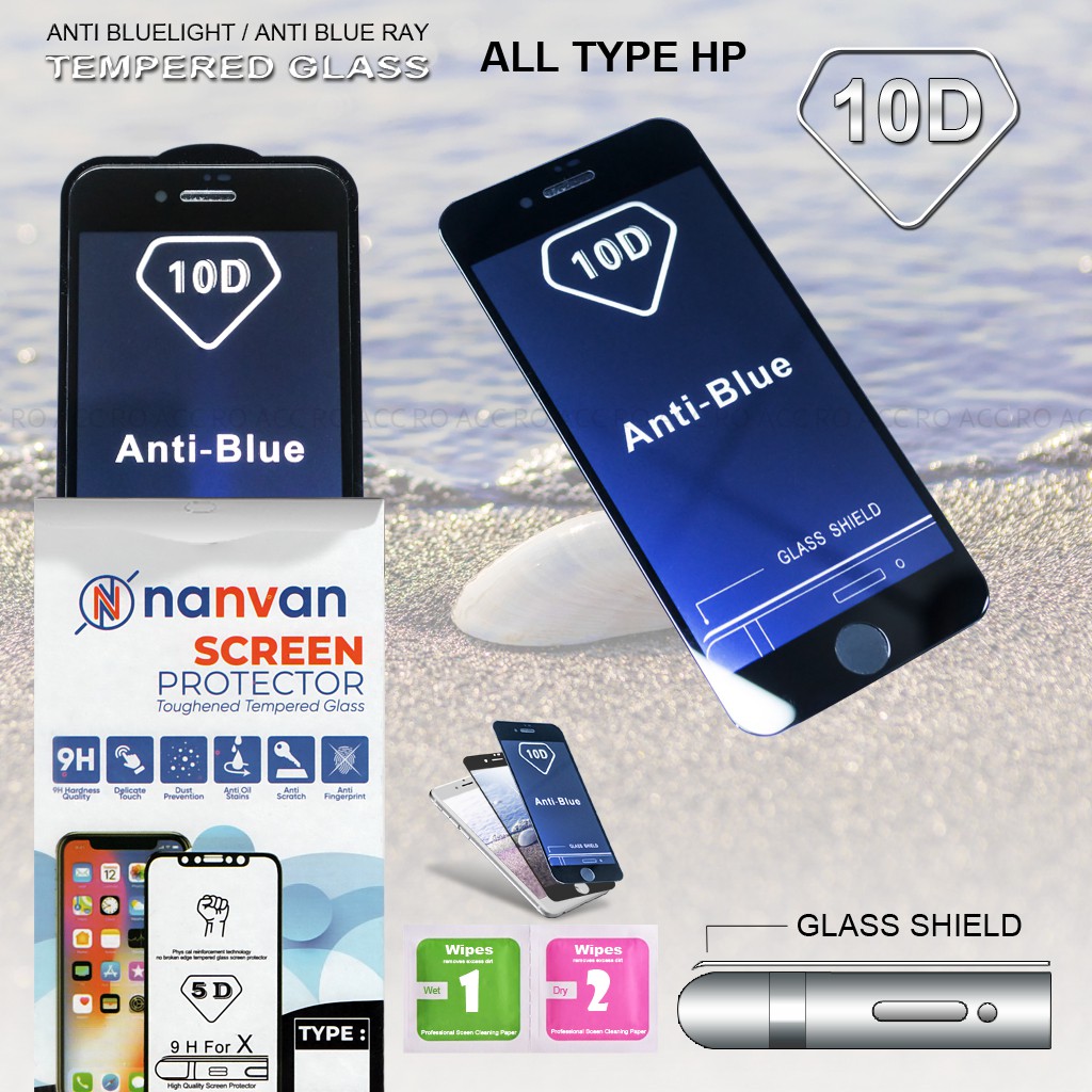 [RO ACC] BLUE TEMPERED GLASS 10D OPPO A31 K3 K5 A5 A9 2020 RENO 6.6 2F 2Z  F1S A59 A7 F9 A37 NEO 9