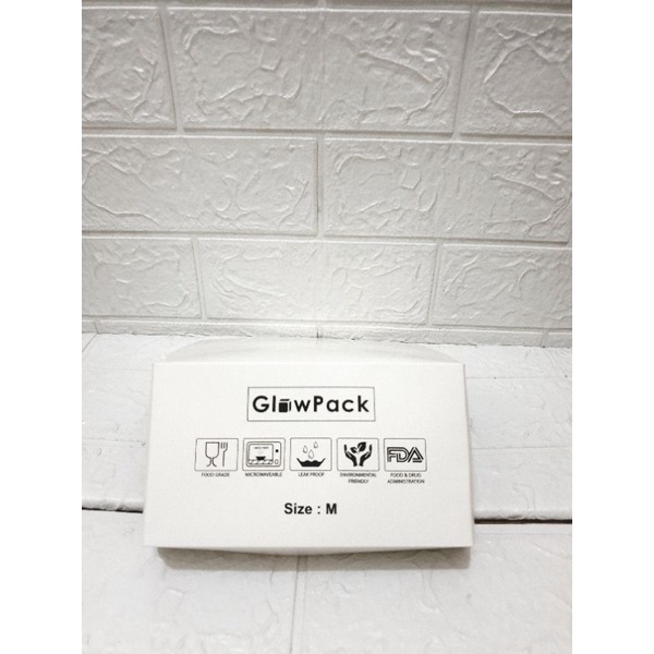 

lunch box size M kotak makan kertas kardus makan Glow pack