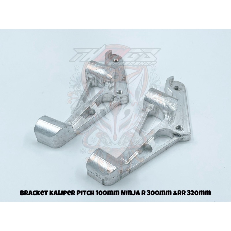 Bracket Kaliper Brembo Monoblok Pitch 100mm Ninja R RR Disk 300mm