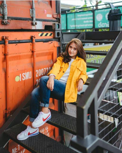 Jaket Jeans Maroon &amp; Lemon Oversize Premium Quality