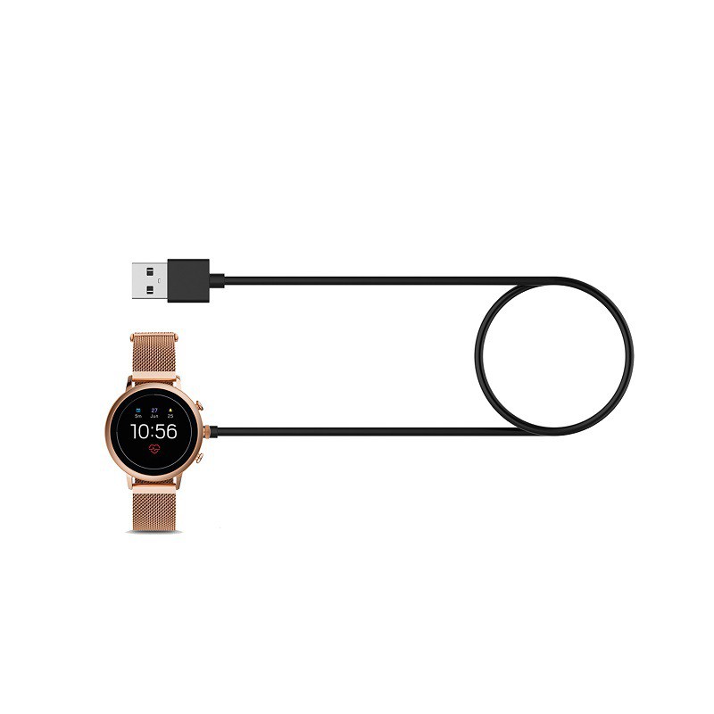 Kabel Charger Usb Panjang 1m Untuk Smartwatch Fossil Gen 5 Carlyle / Julianna / Garrett / Carlyle Hr 5