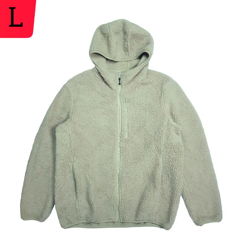 Jaket hoodie fleece UNIQLO
