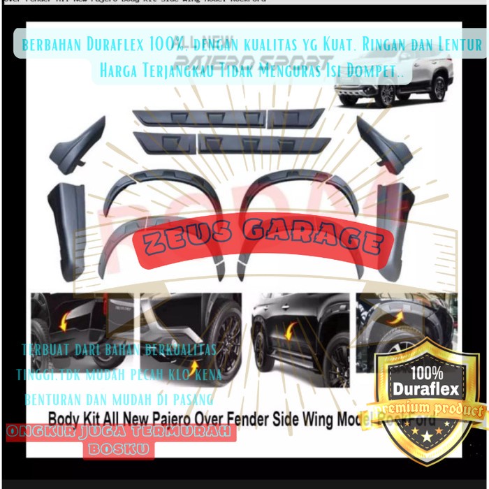 over fender all new pajero sport 2016-2020