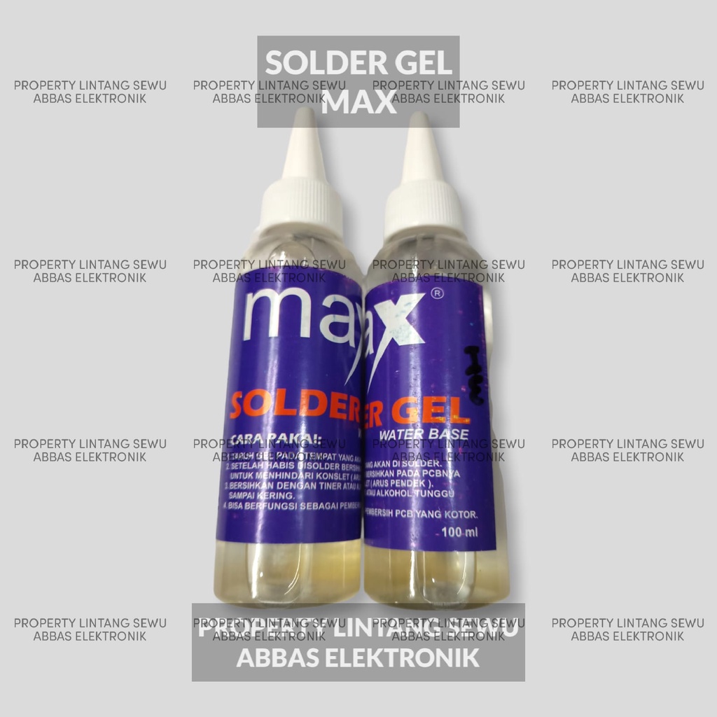 SOLDER JEL GEL MAX CAIRAN SOLDER PEMBERSIH PCB