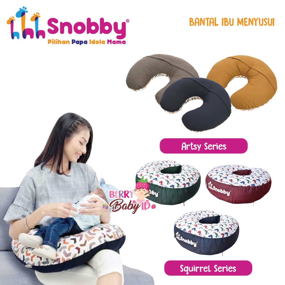 Snobby Bantal Ibu Menyusui Perlengkapan Nursing Pillow Multifungsi Berry Mart