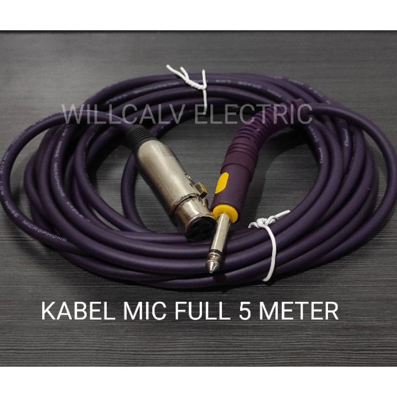 KABEL MIC 5M 5METER 5 METER PLUS JACK DENGAN 3 PIN XLR AUDIO CONNECTOR