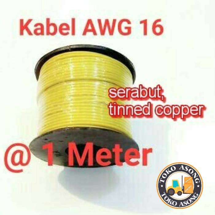 kabel awg 16 Yellow kuning serabut awg  kabel awg 16