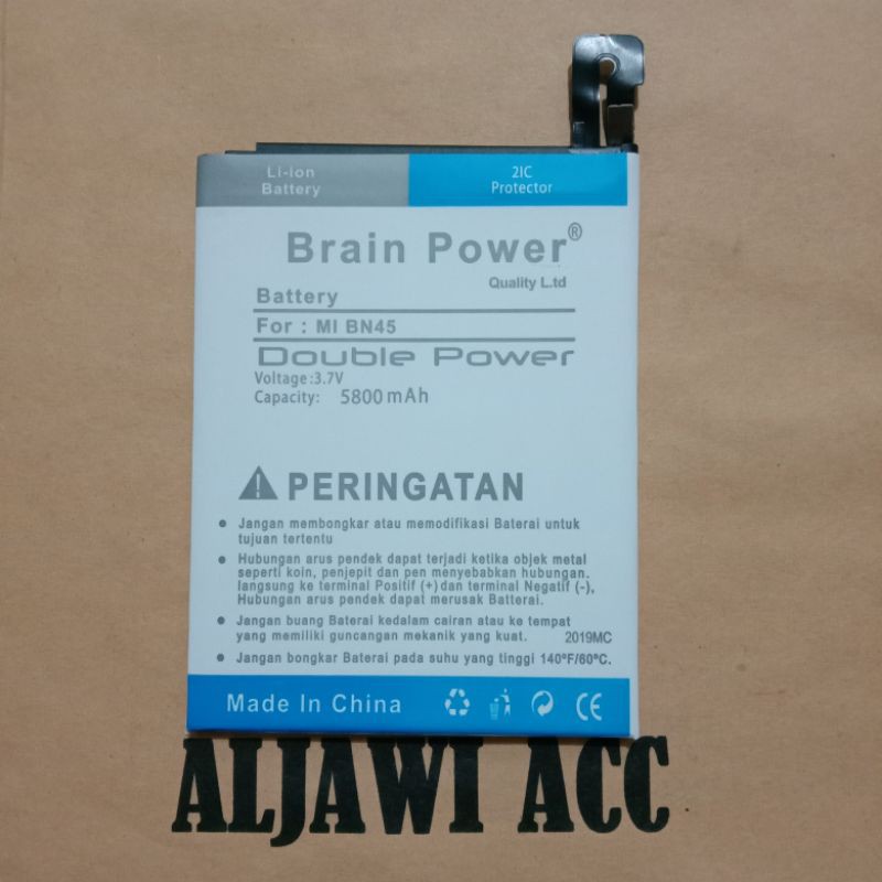 Baterai Batre Battery Xiaomi Xiomi Redmi Note 5 Pro BN45 BN-45 Double Power Battery