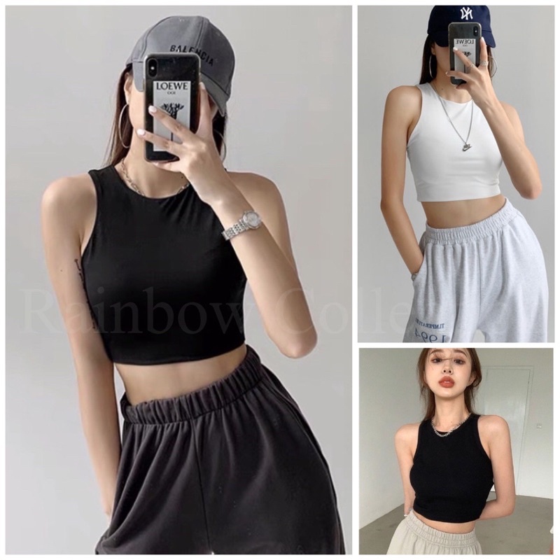 TANKTOP CROP WANITA - SINGLET CROP