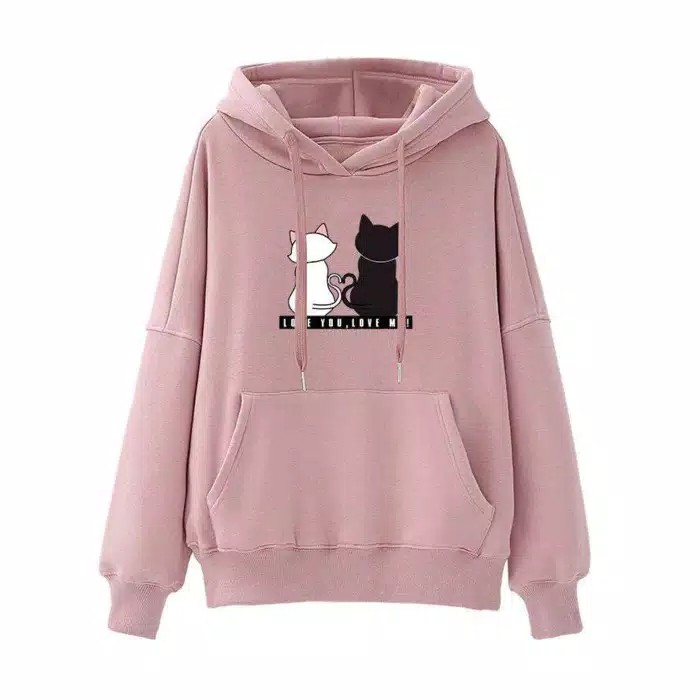 Fairy.Stories Sweater Hoodie Wanita Love You Love Me-2
