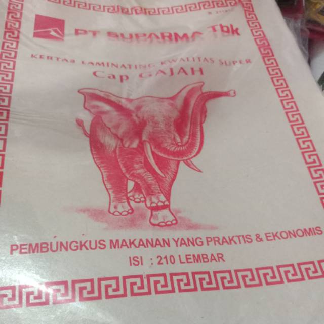 Kertas minyak gajah merah