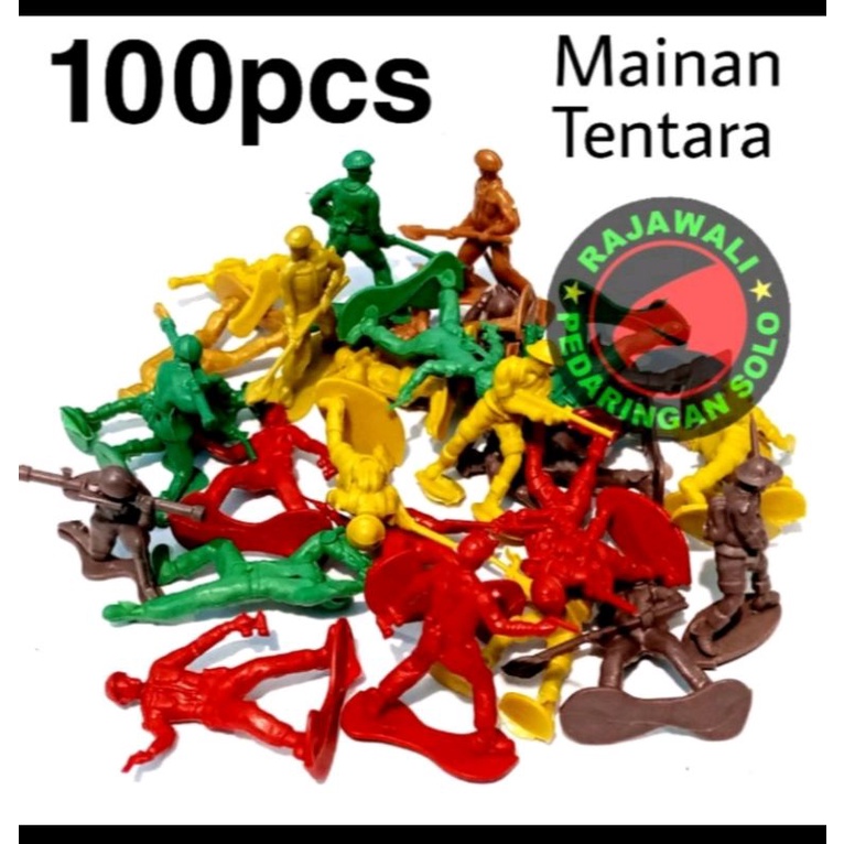 MAINAN TENTARA PLASTIK ISI 100PCS DAN 50 PCS