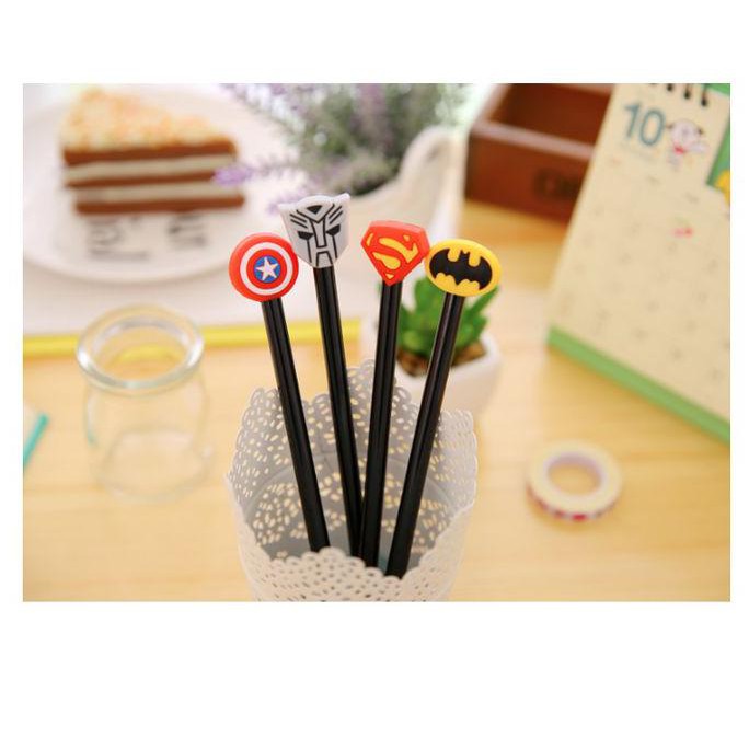 

pen super karakter super hero, pulpen superhero, pulpen iron man unik