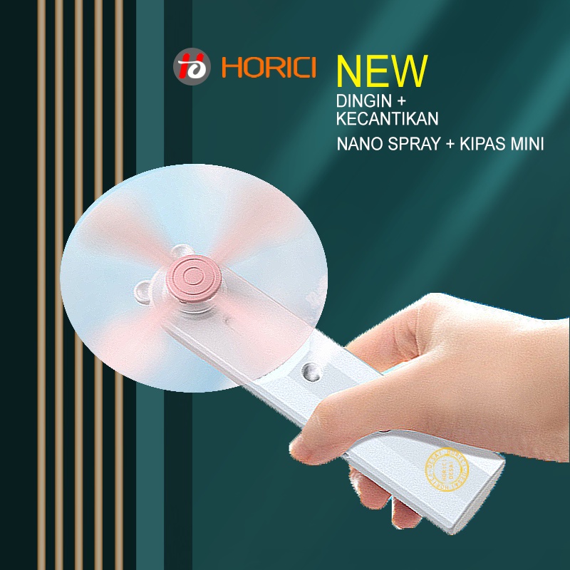 HORICI 2in1 KIPAS NANO SPRAY/ READY STOCK/KIPAS GENGGAM MINI/ PROMO/ NANO SPRAY