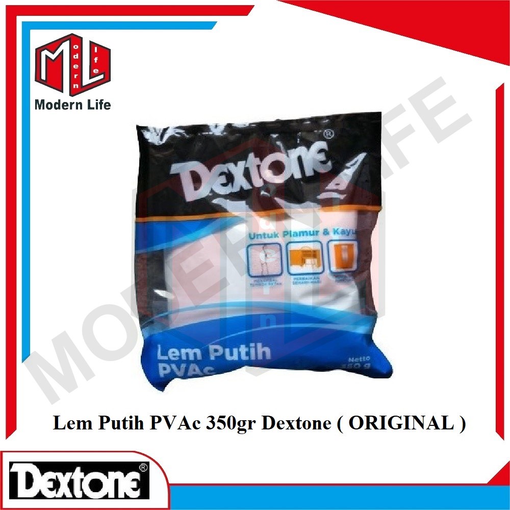 Dextone Lem Putih PVAc 350gr Plamir Kayu Tembok Kertas Fox ORIGINAL