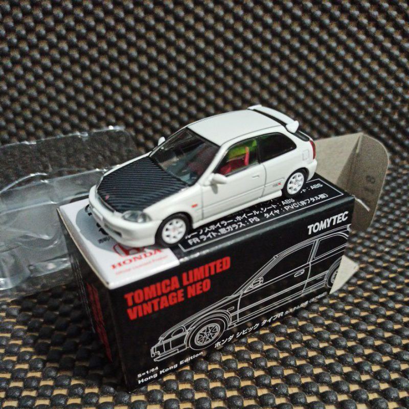 Tomica limited vintage neo hongkong edition honda civic type R white