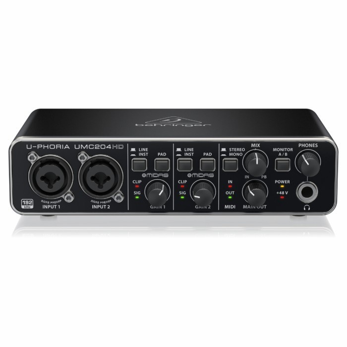 Behringer UMC204HD Soundcard Recording