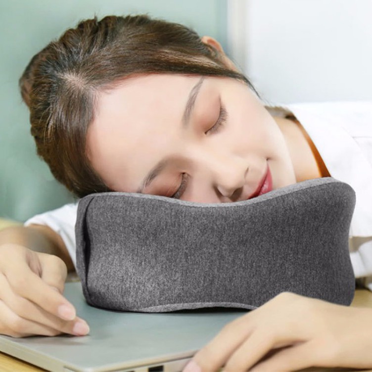 Xiaomi Mijia LF Bantal Leher Pijat U Shape Neck Pillow Relaxation Massage with Bag - LF-TJ001 - Gray