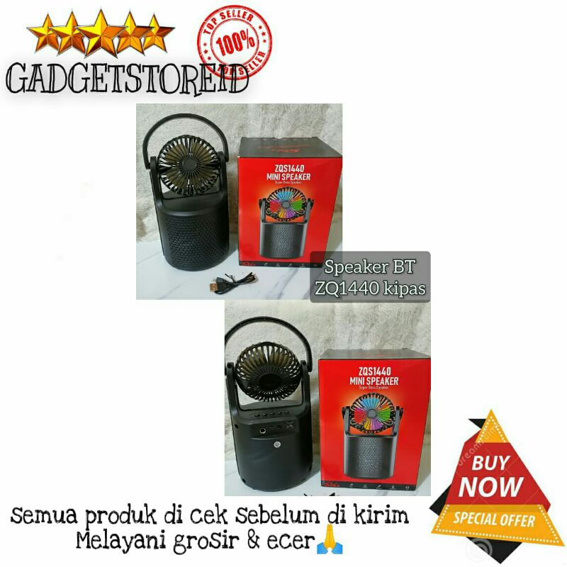 GG - Speaker bluetooth ZQS1440 kipas / BT ZQS1440 terbaru Bluetooth speaker