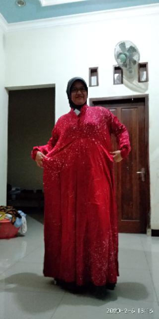 Gamis Twill Jumbo Ori Bahan Tebal Premium Ld 130cm Daster Tuwil Abstrak Twil Pelangi Batik Murah