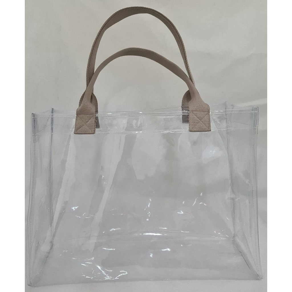 Tas Tote Mika PVC Elastis New Normal Fashion 40x15x30