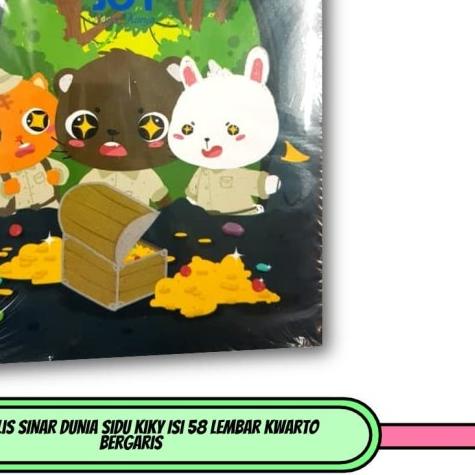 

☜ Buku Tulis SINAR DUNIA SiDu Kiky Isi 58 Lembar Kwarto Bergaris ™