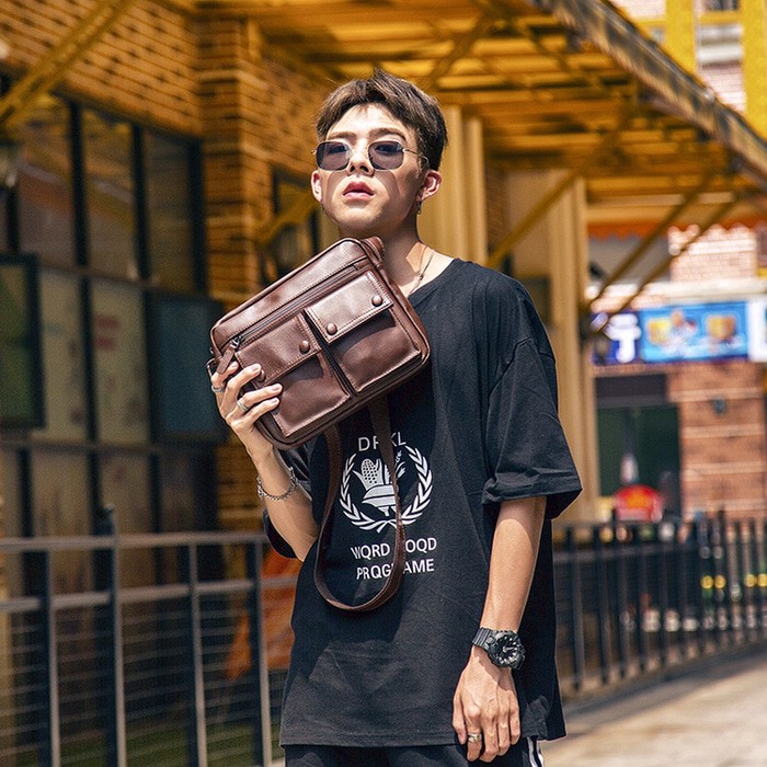 Tas Selempang Kulit Pria Slingbag W1905