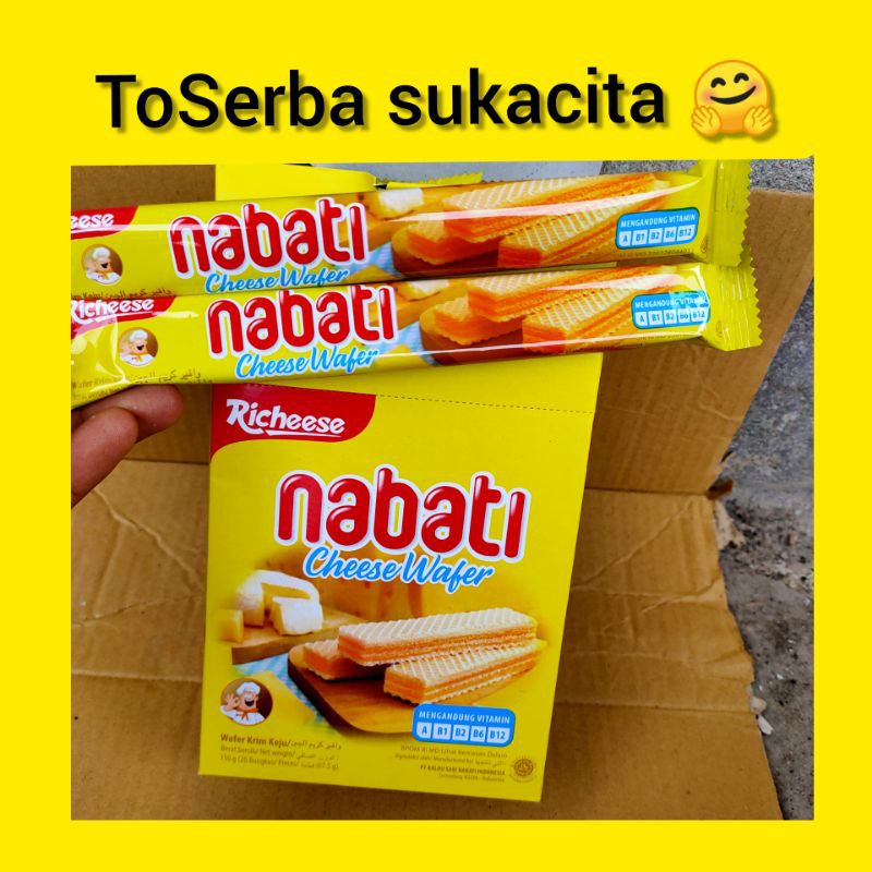 

Richeese nabati .. cheese wafer . 1 kotak isi 20 pcs