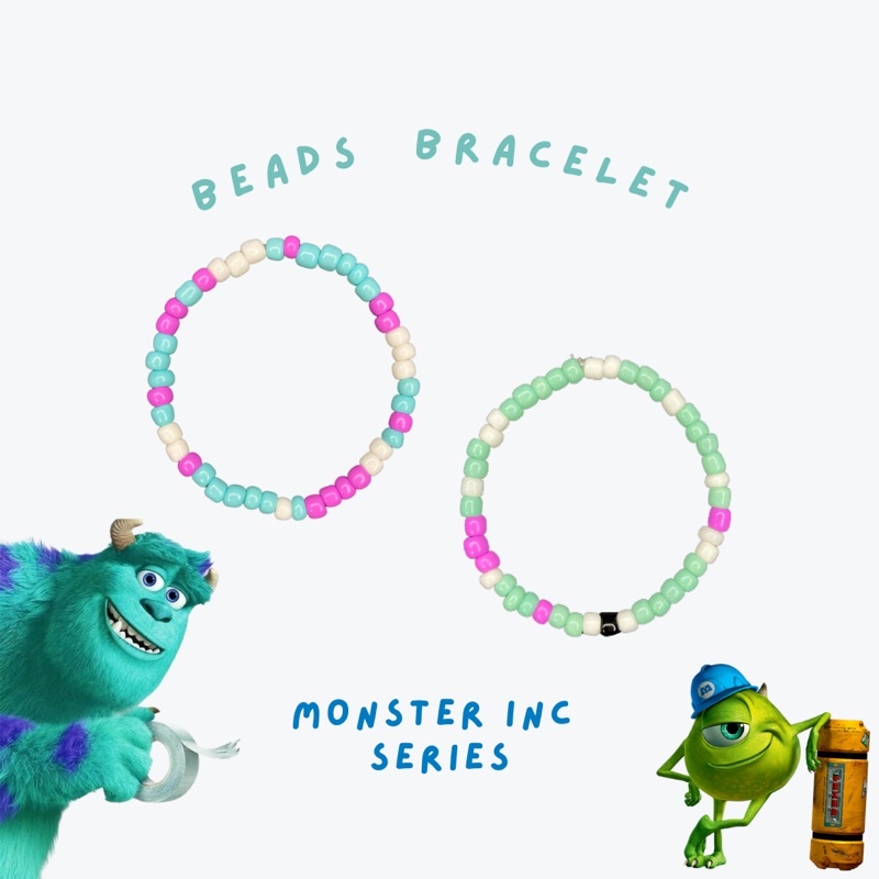 gelang manik | beads bracelet | gelang | gelang korea | gelang murah | custom | monster inc series