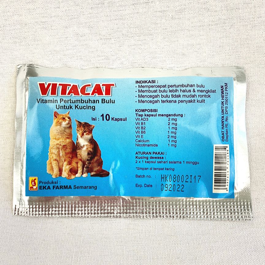 

EKAFARMA Vitamin Bulu Kucing VITACAT 10Caps