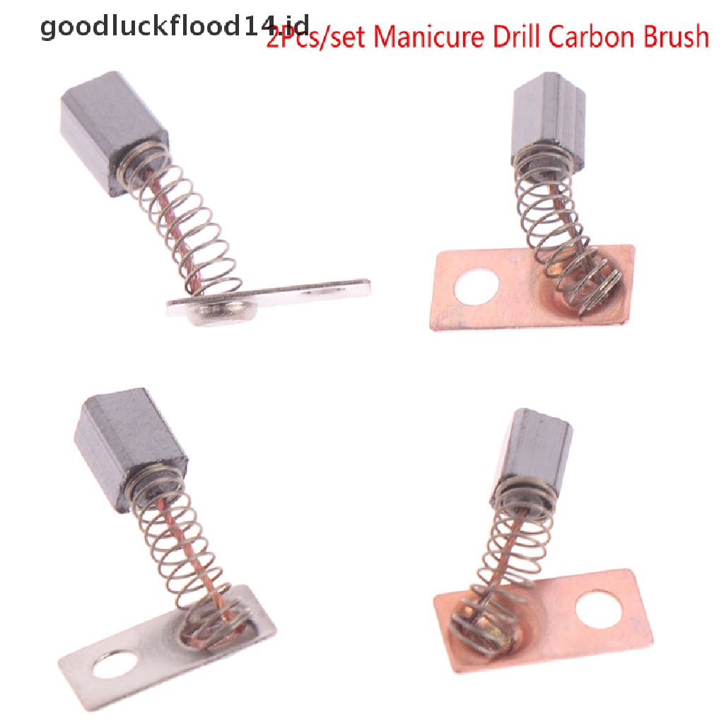 [OOID] 2Pc Carbon Brush Strong Handle Replacement Carbon Brush Manicure Drill Accessory ID